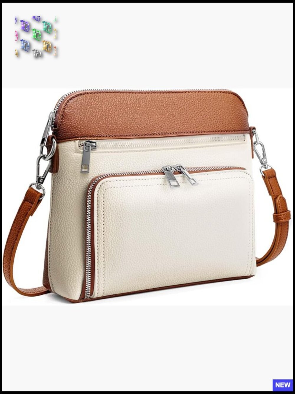 Small Crossbody Bag with RFID Wallet Vegan Leather Adjustable Strap